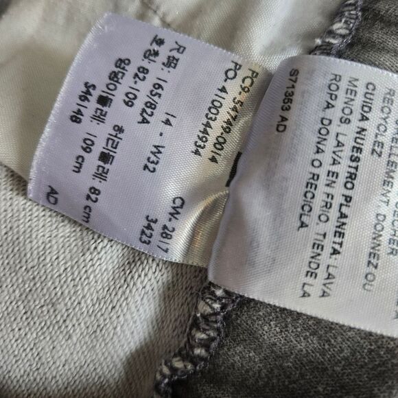 LEVI'S Gray Distressed Look Soft Cuffed Jogger Pants Plus Size - Picture 7 of 7
